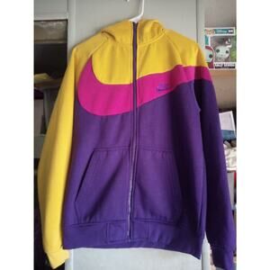 Nike Multicolor Hoodie Full Zip Size M , Without Care Tag. Pre Owned